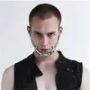 Maschere per feste Maschera gotica Cyber Punk Liquido irregolare Colore argento Hollow Donna Uomo Individuazione del partito Accessorio per gioielli individuali GC2015