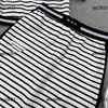 designer dress for women comfort skirt set New arrival summer suit Striped design T-shirt and skirt Size S-L Free shipping Mar29