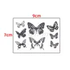 5 PC Temporary Tattoos Waterproof Temporary Tattoo Sticker Beautiful Butterfly Small Body Art Fake Tatto Flash Tatoo Wrist Foot Hand for Men Women Z0403