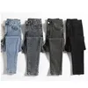 Women's Jeans Button denim jeans for women's summer and autumn stretch jeans casual tight denim Trousers 230404