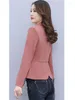 Women's Suits Blazer Coat Women Short Slim Small Korean Office Lady 2023 Spring Pink Fashion Temperament Long Sleeve Tops Clothing