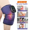 Massaggiatori per gambe Massaggiatore elettrico per ginocchia Riscaldamento USB Vibrazione Compressa a infrarossi Terapia Gomito Spalla Ginocchio Pad per alleviare il dolore articolare 230403