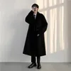 Мужские траншеи Coats Корейская версия Утолщено шерстяное стиль в гонконгском