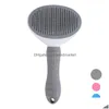 Cat Grooming Pet Comb To Remove Floating Hair Special Cleaner Brush Artifact Dog Wool Supplies Drop Delivery Home Garden Dhsno