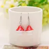 Stud -oorbellen Koreaanse mode Red Mushroom Creative Complex Plant For Women Statement Ear Jewelry Gifts