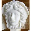 Arts And Crafts Arts And Crafts Diy Large Goddess Medusa Snake Head Candle Sile Mold Mithus David Half Face Statue Epoxy Resin Home De Dh4T5