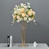 Upskalig bröllopsdekoration Flower Vase Column Stand Metal Road Lead Geometric Pot Table Rack for Home Event Decor Props
