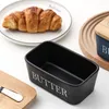 Assiettes Nordic Butter Sealing Box Plat Assiette En Céramique Avec Couvercle Et Couteaux Ensemble Fromage Plateau De Stockage Conteneur