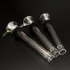 glass male slides and female stem slide funnel style with black rubber simple downstem for water glass bong glass pipes ZZ