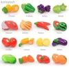 Kuchnie bawią się żywność Nowe dla dzieci Warzywa i owoce Wczesna edukacja Dzieci Zabaw domowe zabawki dla dzieci