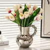 Vasen Französisch Creme Griff Vase Milch Topf Keramik Blumentopf Dekoration Wohnzimmer Schlafzimmer Esszimmer EL Desktop Wohnkultur Ins Stil