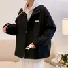 Kurtki męskie 2023 Style męski Koreański harajuku duży płaszcz jesień solidny kolor mody męski męski wiatrówek męski odzież bombowa kurtka bombowa
