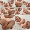 Poupées Poupées NPK 18 pouces Reborn bébé poupée pré corps doux 100 peau 3D faite à la main avec veines visibles art de collection cadeau de noël 230710 Dh47T