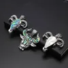 Charms 1Pcs Shell Pendant Bull Head Abalone Cross DIY Female Charm Necklace Jewelry Gift