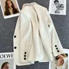 Abiti da donna TIGENA Donna Blazer Giubbotti 2023 Autunno Casual Solido monopetto Manica lunga Donna Coreana All-match Cappotti