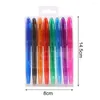 8-stcs 0,5 mm gelpen Snel drogen comfortabele grip schrijven Multi-colour studenten Tekening Uitwisbare schoolbenodigdheden