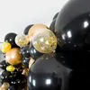 Other Event Party Supplies Black Gold Balloons Garland Arch Kit year Decoration Foil Graduation Happy 30th 40th 50th Birthday Decor 230404