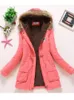 Women's Trench Coats Winter Military Women Cotton Wadded Hooded Jacket Medium-long Casual Parka Thickness XXXL Quilt Snow Outwear