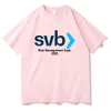 Heren T -shirts Silicon Valley Bank Risk Management Dept T -shirt Men Harajuku Aesthetische grafische T -shirt Unisex Dagelijks casual zand katoen T Tees 230404