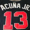 Custom Jersey Atlanta Men, mulheres jovens Braves 17 Kevin Pillar 67 Edgar Santana 99 Spencer Strider 48 Chadwick Tromp 26 Stephen Vogt 38 Branco 30 Wright Baseball Jerseysys