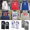 Custom 2023 Printed Basketball Joel 21 Embiid Jerseys James 1 Harden Tobias 12 Harris Tyrese 0 Maxey Matisse 22 Thybulle 3 Iverson 8 Melton P.J. 17 Tucker Korkmaz Niang