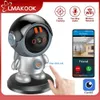 Babyfoons LMAKOOK 5MP Robot PTZ Wifi IP-camera Menselijk volgen Eén klik bellen Indoor Babyfoon Beveiliging CCTV-bewakingscamera iCam365 Q231104