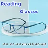 Sunglasses Men Full Metal Frame Glasses Blue Light With Square Reading Lens Mens Eyeglasses Degree 1.0 To 4.0Sunglasses