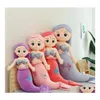 Arts And Crafts 60Cm150Cm Simation Mermaid Plush Toys Kids Girls Cartoon Fish Stuffed Dolls Sofa Cushion Pillow Girlfriend Birthday Dh84N