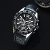 Designer Men Quartz movement Watches Stainless steel Watch Classic Leather Watchband Wristwatch