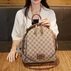 Fabrik Großhandel Damen Umhängetasche Joker Plaid Handtasche einfache verschleißfeste gepolsterte Leder Freizeitreiserucksack beliebte farblich passende Rucksäcke 4519#