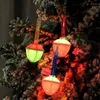 Strängar bubbla sträng ljus jul natt återanvändbart träd för staket