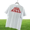 22SS Summer Europe France Paris Art T Shirty Mass Mens krótki rękaw