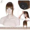 Pony TESS Natural Hair Bangs 9g Fransen-Echthaar mit Bügeln 11 Zoll unsichtbares gefälschtes Haarteil-Zubehör Clip-In-Fransen für Frauen 230403