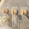 Appendini Ganci in acrilico oro champagne Bagno Camera da letto Cucina Appeso a parete Decorazione Organizzazione multifunzionale di articoli vari