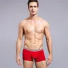 Caleçons Boxers 4 pièces / lot sous-vêtements pour hommes en coton rouge chanceux sous-vêtements pour hommes Boxers sous-vêtements solides respirants pour hommes shorts à la mode et confortables 230404