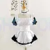 Costume de Cosplay Anime Yosuga No Kasugano Sora, uniforme de demoiselle d'honneur, robe tablier à manches longues, cravate + couvre-chef