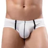 Unterhosen Feine glatte Männer Atmungsaktive Slips Schlanke sexy Herren-Nylon-Unterwäsche mit niedriger Taille und Mesh-Design