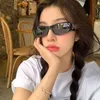 palm sunglasses designer sunglasses for women Street Concave Shape Decoration Hip-hop Net Red Face Small Square Glasses Sun Shading Females