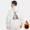 2023 Vinter Nya herrhuvtröja Svettkläder Plush Varma hoodies Tröja Pullover Man Casual Sweatshirts