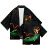 Casual shirts voor heren Japanse kimono gewaad plus size muurschildering print Cardigan Aziatische kleding Harajuku Design Yukata Hip Hop Streetwear 230403