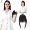 Bangs Tess Hair Natural Bangs 9g Horing Hair Hair with Engles 11inches invisible fake hairpiece clip in fringe for women 230403