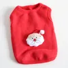 Abbigliamento per cani Simpatico Babbo Natale 3D Piccoli vestiti Cappotto invernale caldo Cappotto in pile di cotone Abbigliamento per cuccioli Chihuahua