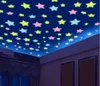 Wall Stickers Luminous Stars Stereo 100pcs 3D Glow In Dark Plastic Wallpaper Home Decor For Kids Bedroom Ceiling