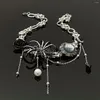 Kettingen Fashion Spider Button Rose Kwastje Hanger Ketting