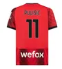 AC kids Voetbalshirts LEAO GIROUD 23 24 BENNACER PULISIC ROMAGNOLI CALHANOGLU REBIC 2023 2024 MILANS Kinderen voetbal volledige uniform sokken