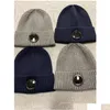 Czapki zewnętrzne czapki zewnętrzne Nowe CP Company 1 szklane modne gogle czapki mężczyźni jesień grube dzianiny scl caps sport unnie drop dh3lq