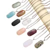 Pendentif Colliers 5pcs en gros pierre naturelle cristal agate turquoise collier de charme neutre style minimaliste bijoux accessoires cadeau