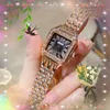 Słynny mały klasyczny zegarek projektantów 30 mm luksusowy moda kryształowy pierścień Diamonds Watche Watche Women Quartz Square Roman Tank Tarp Ladies