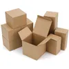 Boîtes d'emballage Boîte de papier kraft Rectangar Noir Rose Cadeau Emballage en carton ondulé à 3 couches Petite impression de taille personnalisée Logo Livraison directe de Dhkpv