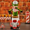 Figurki dekoracyjne Objects Pastoral Creative Frog Motorcycle Dekoracja Dekoracja Model Rzemiosła Szafka telewizyjna